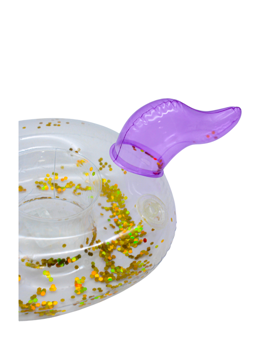 Porta Vasos de Unicornio con Glitter