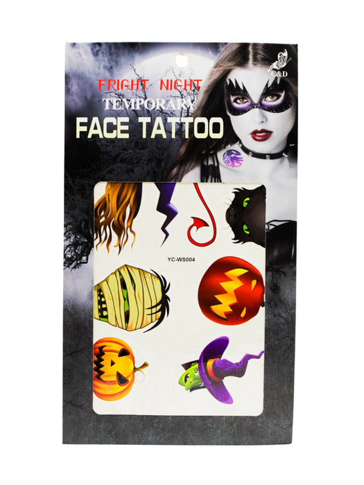 Set de Tatuajes para Rostro de Halloween