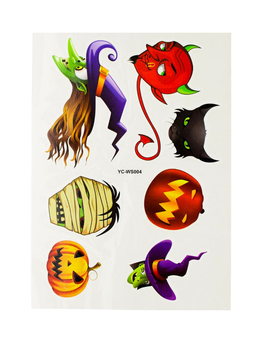 Set de Tatuajes para Rostro de Halloween