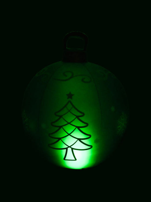 Esfera Navideña Inflable con Luz LED - 1 Pieza