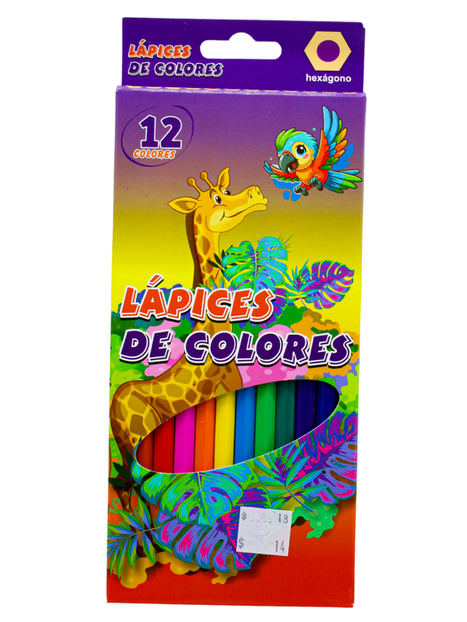 Lapices de Colores con Dsiseño Hexagonal