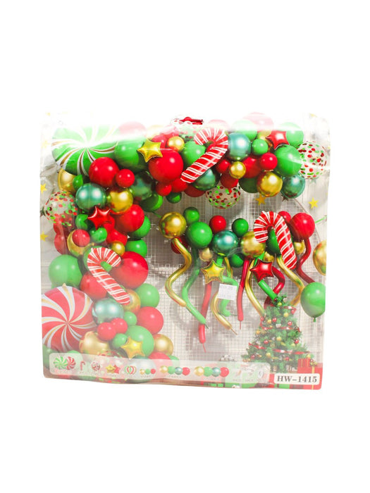 Set de Globos Navideños - 100 Piezas