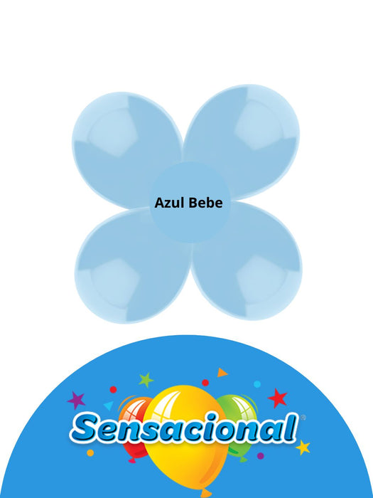 Globo Látex Sensacional - Azul Bebe