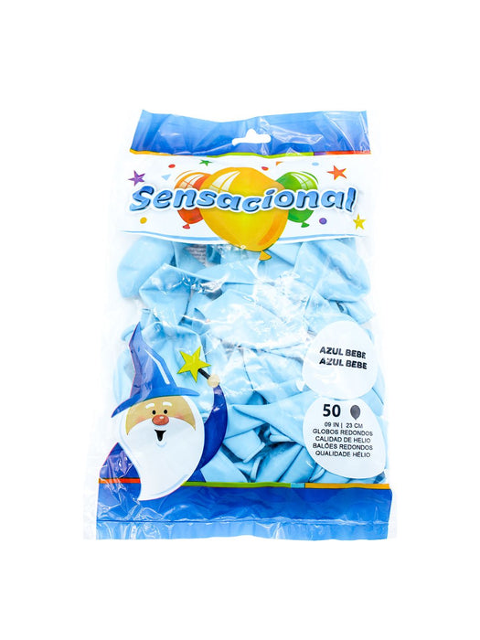 Globo Látex Sensacional - Azul Bebe