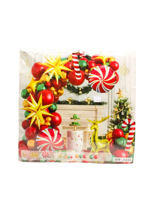 Set de Globos Navideños - 100 Piezas