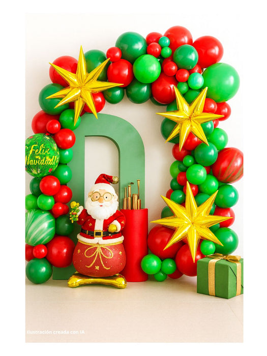 Set de Globos Navideños - 100 Piezas