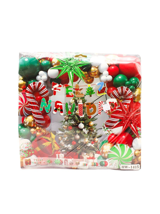Set de Globos Navideños - 100 Piezas