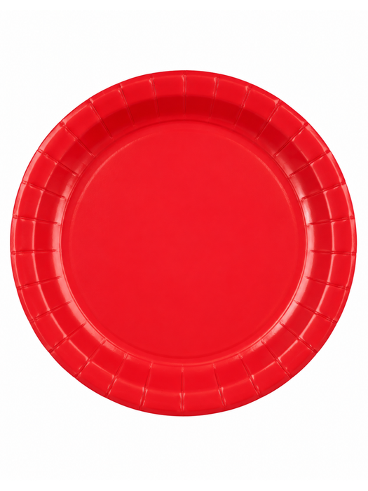Plato Rojo Liso
