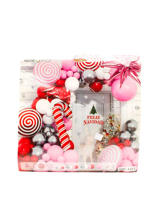 Set de Globos Navideños - 100 Piezas