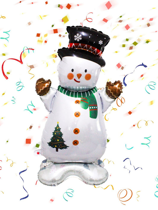 Globo Navideño con base - Mono de nieve