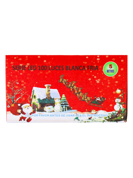 Extensión de Luces Navideñas - Blanco Frio - 5 Metros