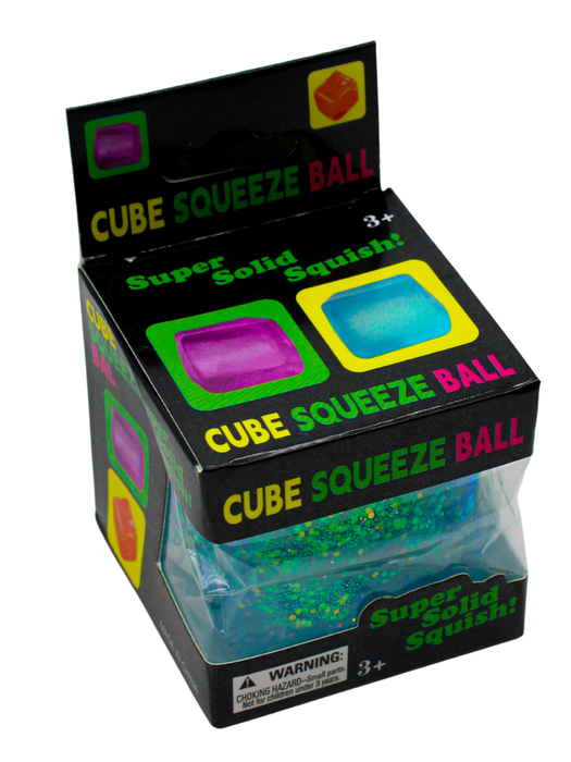 Squishy de Cubo con Glitter