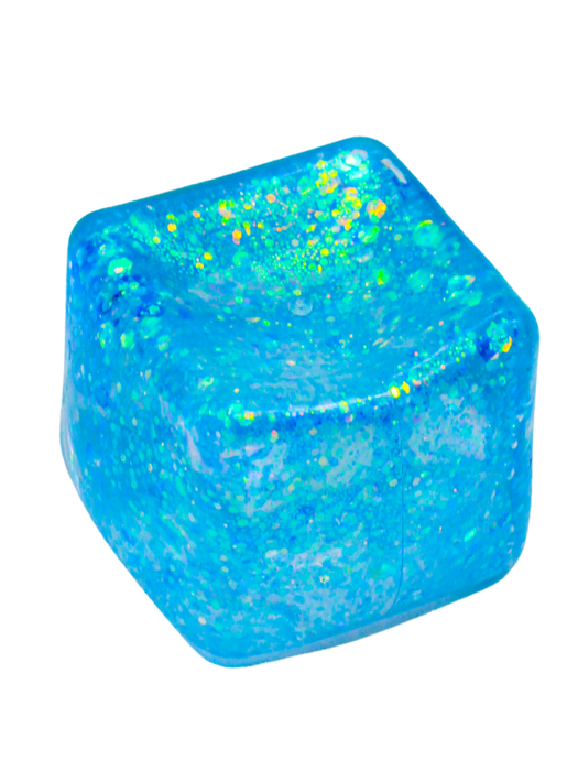 Squishy de Cubo con Glitter
