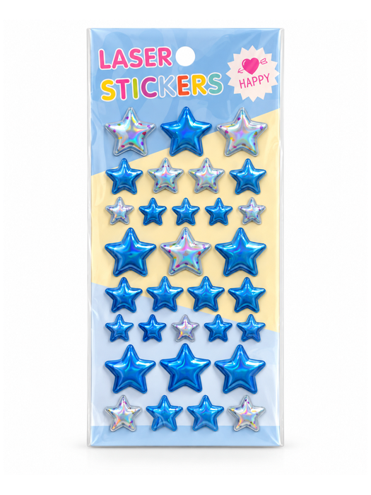 Sticker 3D de Estrellas