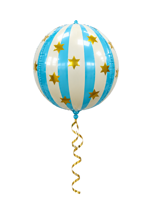 Globo Esfera Azul con Estrellas