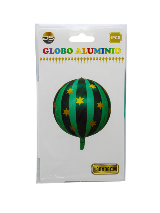 Globo Esfera Verde con Estrellas