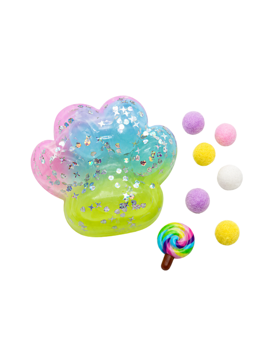 Squishy de Huella con Glitter