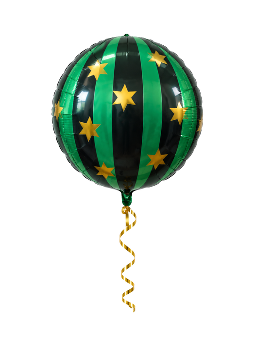 Globo Esfera Verde con Estrellas