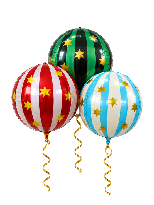 Globo Esfera Verde con Estrellas
