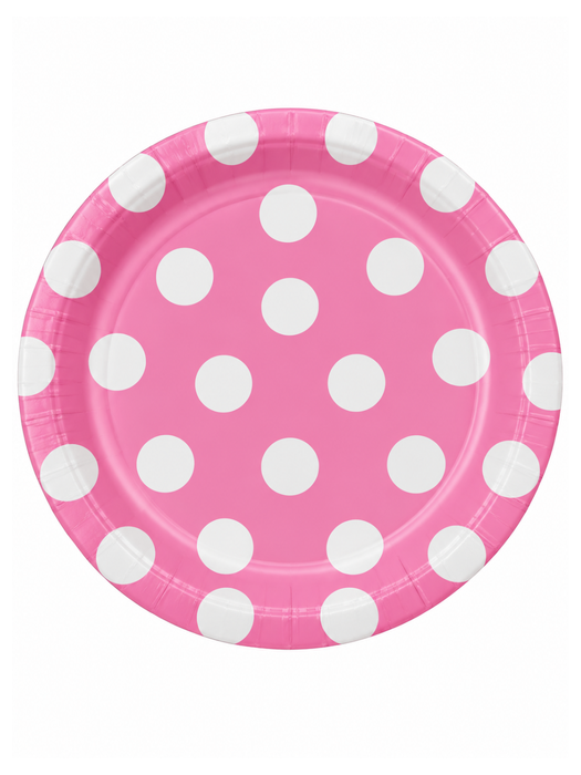 Plato Rosa Bebe Boleado