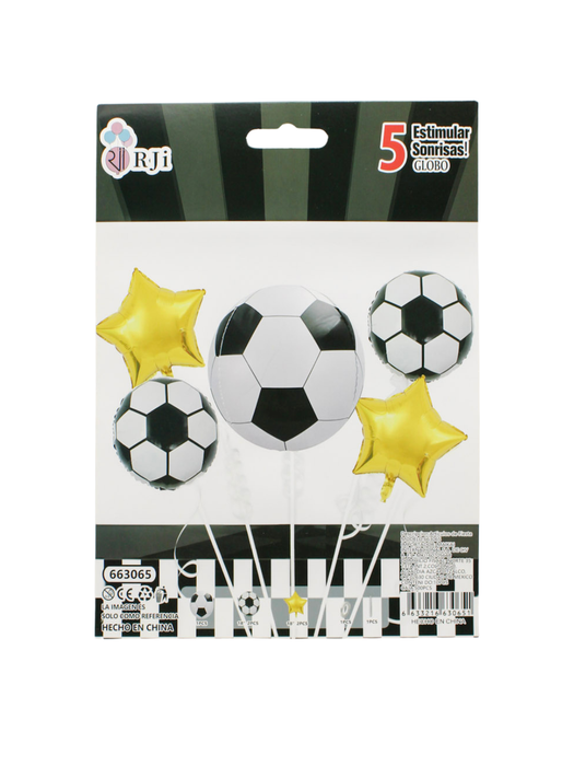 Set de globos balon de futbol