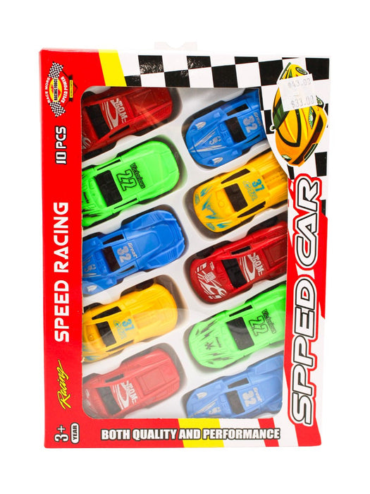 Set de 10 carritos Speed Racing