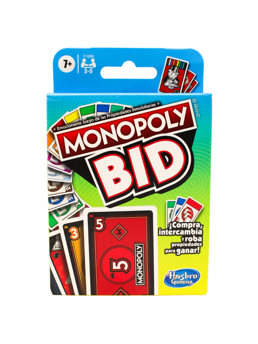 Juego de Cartas Monopoly Bid