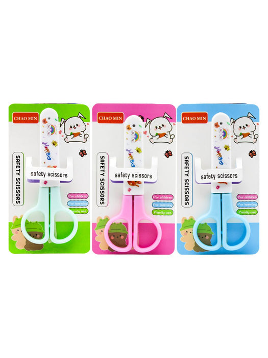 Tijeras Escolares con Protector de Seguridad