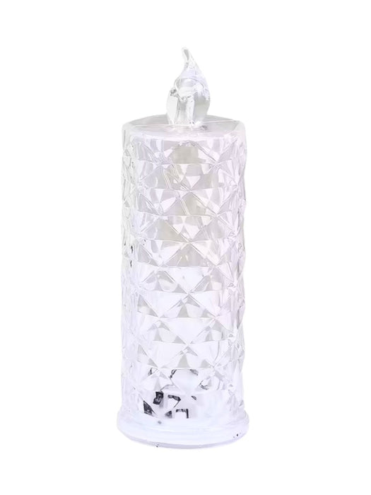 Vela Led con Efecto Cristal Texturizado - 1 pza o Caja con 12 pzas