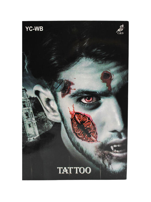Set de Tatuajes para Rostro de Vampiro