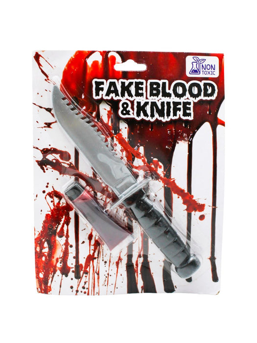 Cuchillo de Disfraz con Sangre Falsa