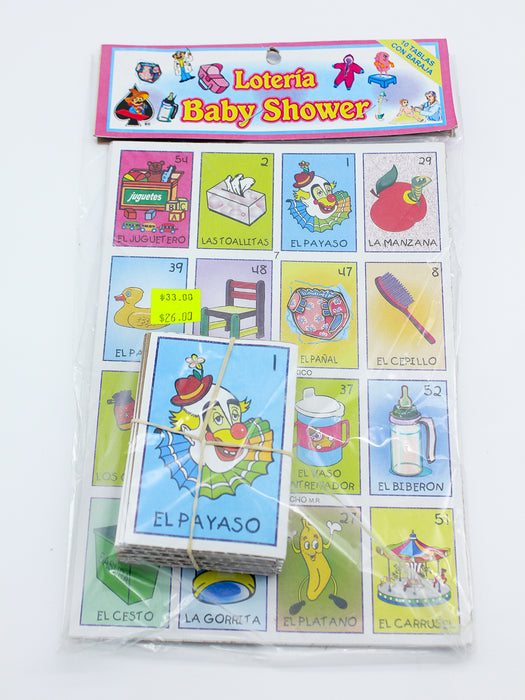 lotería de baby shower