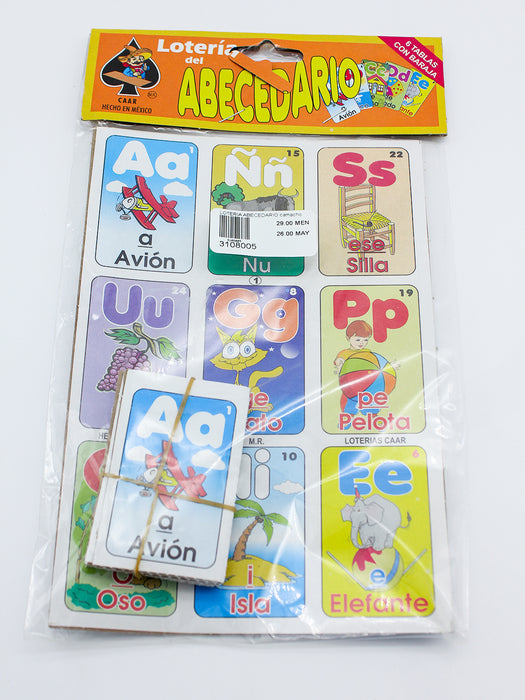 lotería de abecedario