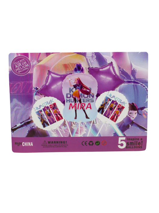 Set de Globos - guerreras k pop mira