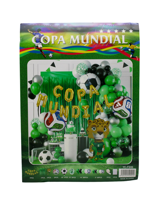 Set de Globos decoracion mundial de jaguar