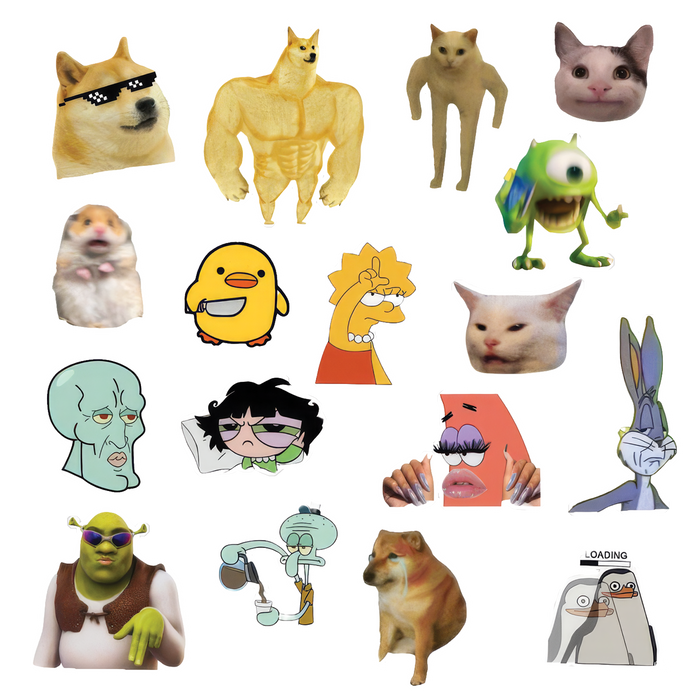 Set de Stickers de Memes